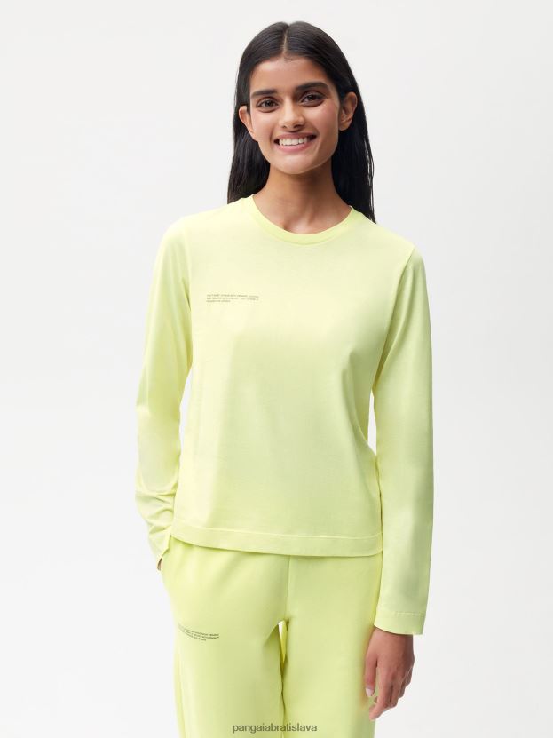 ľahké tričko z organickej bavlny ženy NXTFX6198 andes zelené Pangaia oblečenie