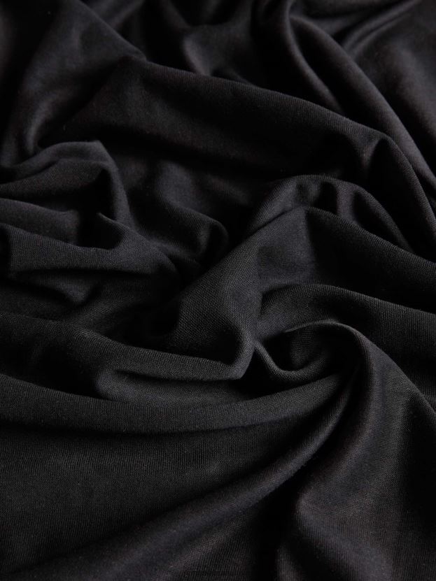 c - tričko s dlhým rukávom z čistého vlákna ženy NXTFX6151 čierna Pangaia oblečenie