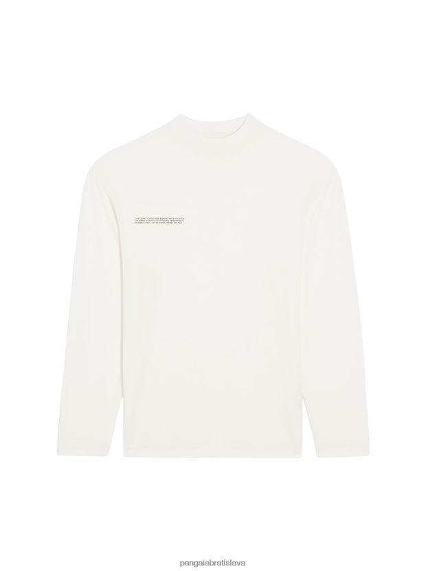 c - tričko s dlhým rukávom z čistého vlákna ženy NXTFX6204 sivobiely Pangaia oblečenie