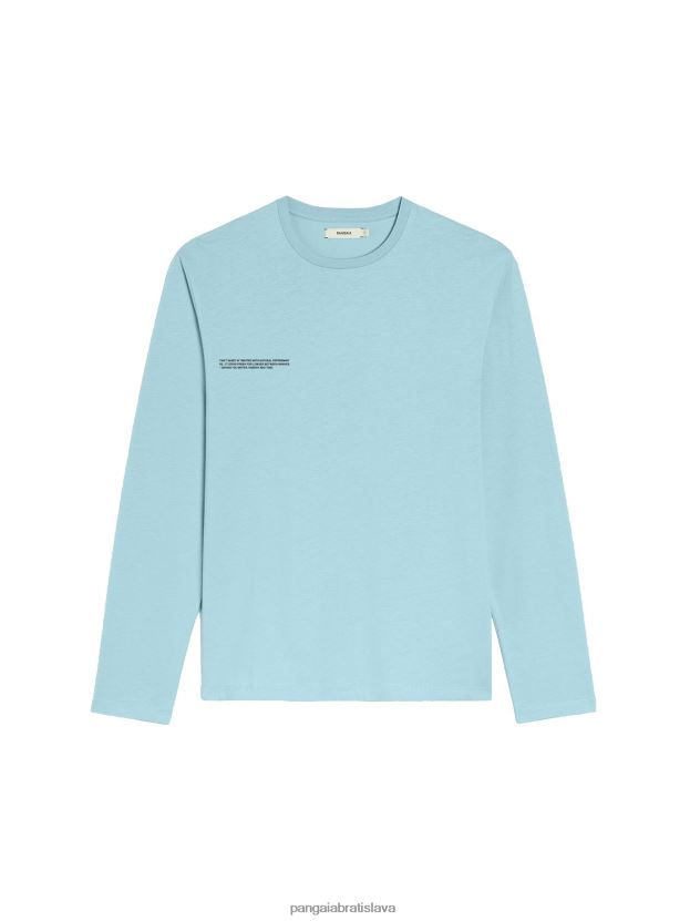 jadro pprmint z organickej bavlny s dlhým rukávom ženy NXTFX6213 nebeská modrá Pangaia oblečenie