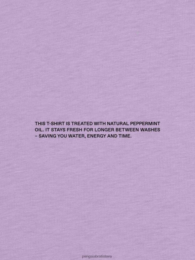 jadro trička z organickej bavlny pprmint ženy NXTFX6168 orchidea fialová Pangaia oblečenie