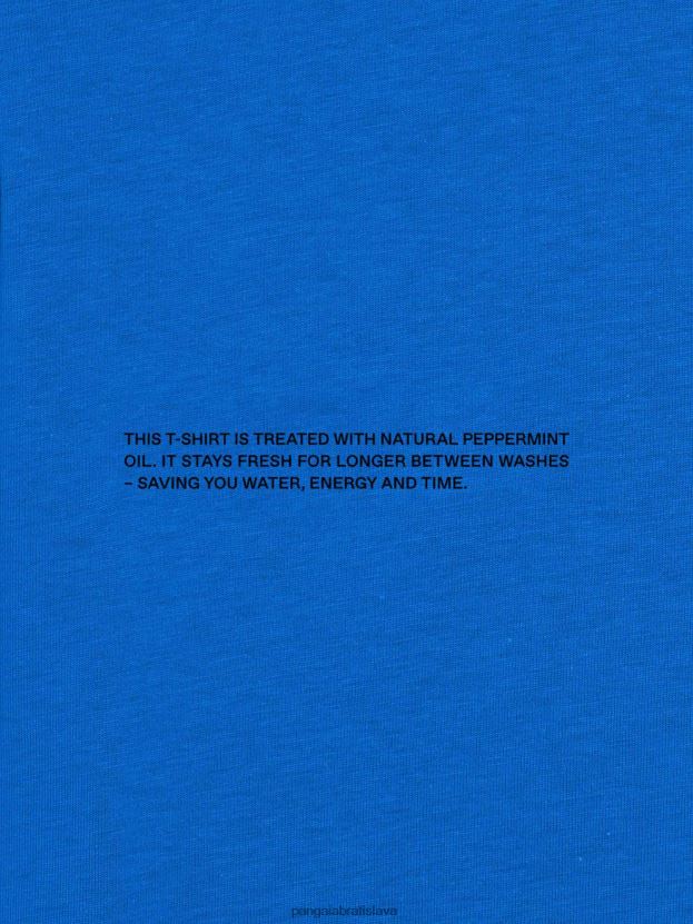 jadro trička z organickej bavlny pprmint ženy NXTFX6182 kobaltová modrá Pangaia oblečenie