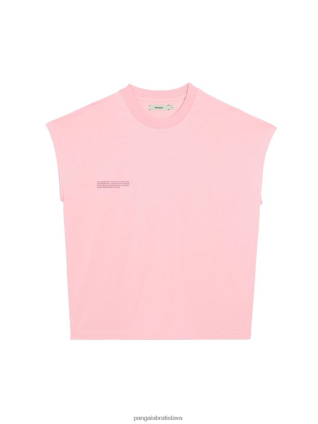 pprmint tričko z organickej bavlny so skráteným ramenom aw21 ženy NXTFX6192 sakura ružová Pangaia oblečenie