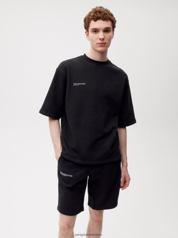 tričko uvoľneného strihu ženy NXTFX6162 čierna Pangaia oblečenie