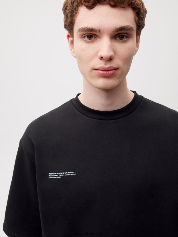 tričko uvoľneného strihu ženy NXTFX6162 čierna Pangaia oblečenie