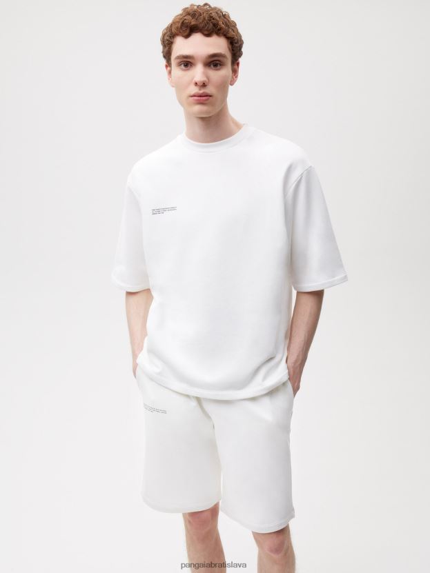 tričko uvoľneného strihu ženy NXTFX6193 sivobiely Pangaia oblečenie