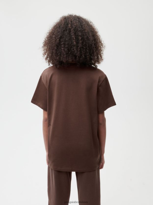 tričko z organickej bavlny s c-vláknom aw22 ženy NXTFX6134 gaštanovo hnedá Pangaia oblečenie