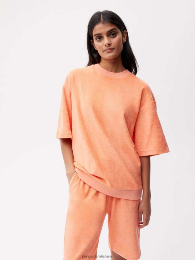 uterákové tričko ženy NXTFX6163 broskyňa perfektná Pangaia oblečenie