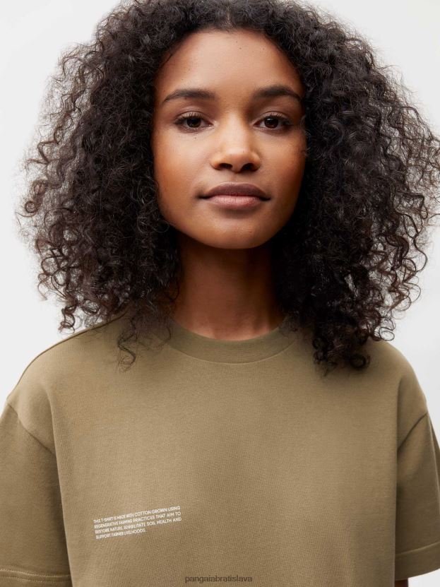 v konverznom bavlnenom 365 tričku ženy NXTFX6210 uhlíková hnedá Pangaia oblečenie