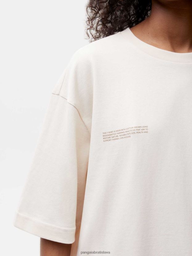 v konverznom bavlnenom krabicovom tričku ženy NXTFX6176 bavlna biela Pangaia oblečenie