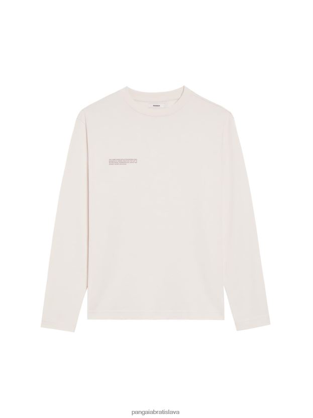 v konverznom bavlnenom tričku s dlhým rukávom ženy NXTFX6130 bavlna biela Pangaia oblečenie