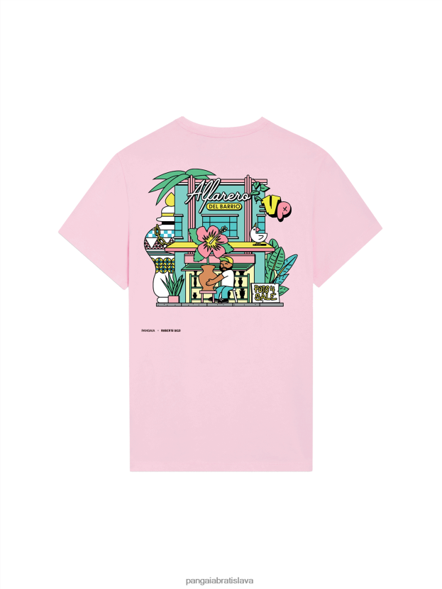 x tričko roberto lugo ženy NXTFX6139 hubovo ružová Pangaia oblečenie